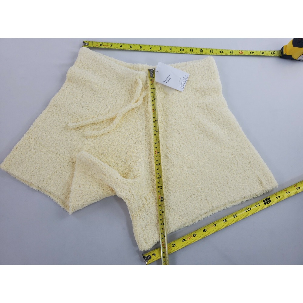 Weworewhat women knit shorts DBB006-1 yellow sz XS $69 - Picture 5 of 12